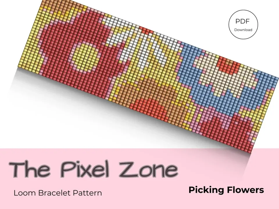 Picking Flowers loom pattern preview
