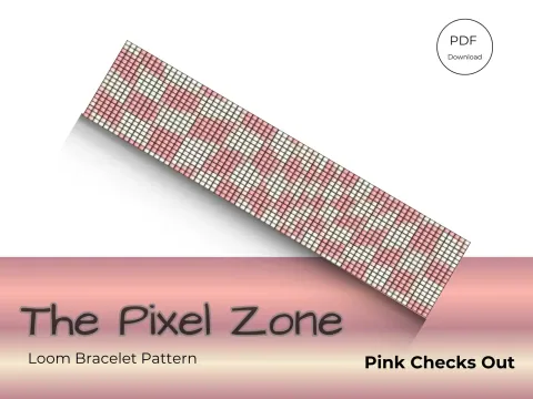Pink Checks Out pattern preview