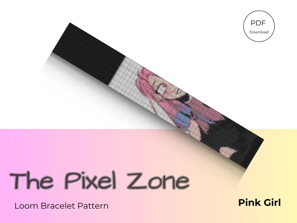 Pink Girl loom pattern preview