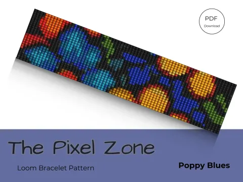 Poppy Blues (Loom) pattern preview