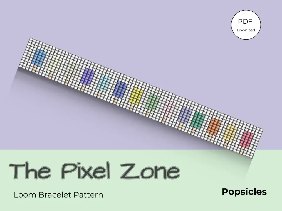 Popsicles loom pattern preview