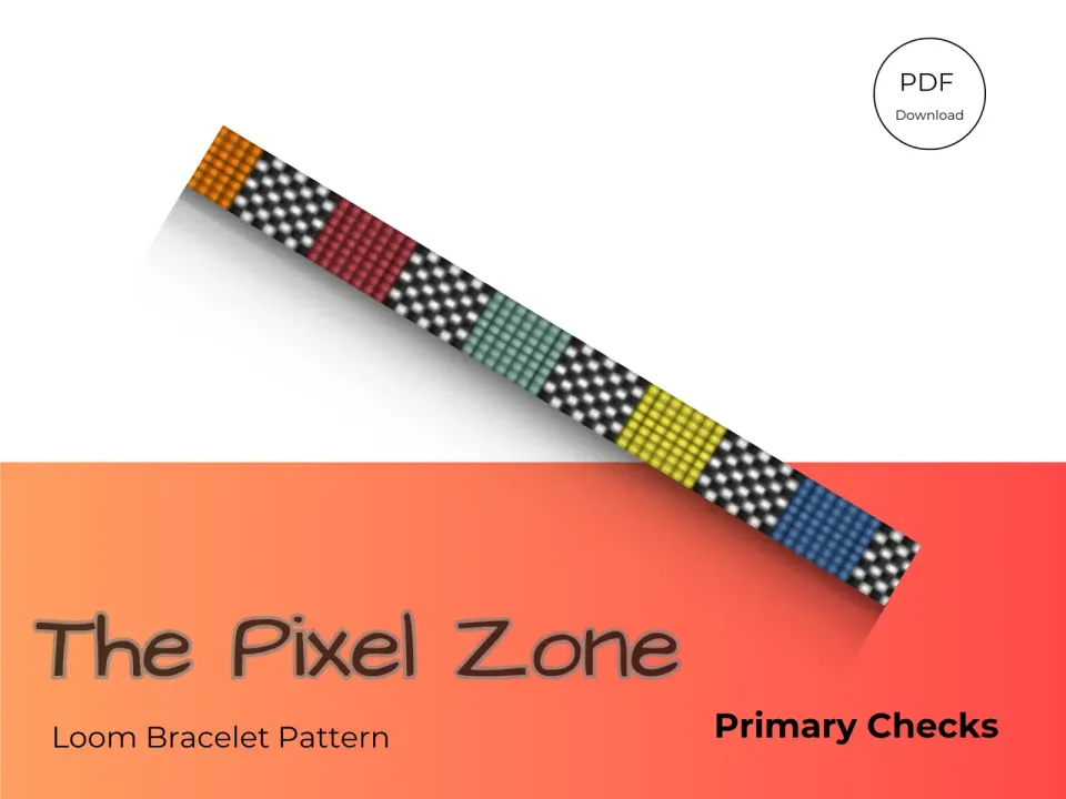 Primary Checks loom pattern preview