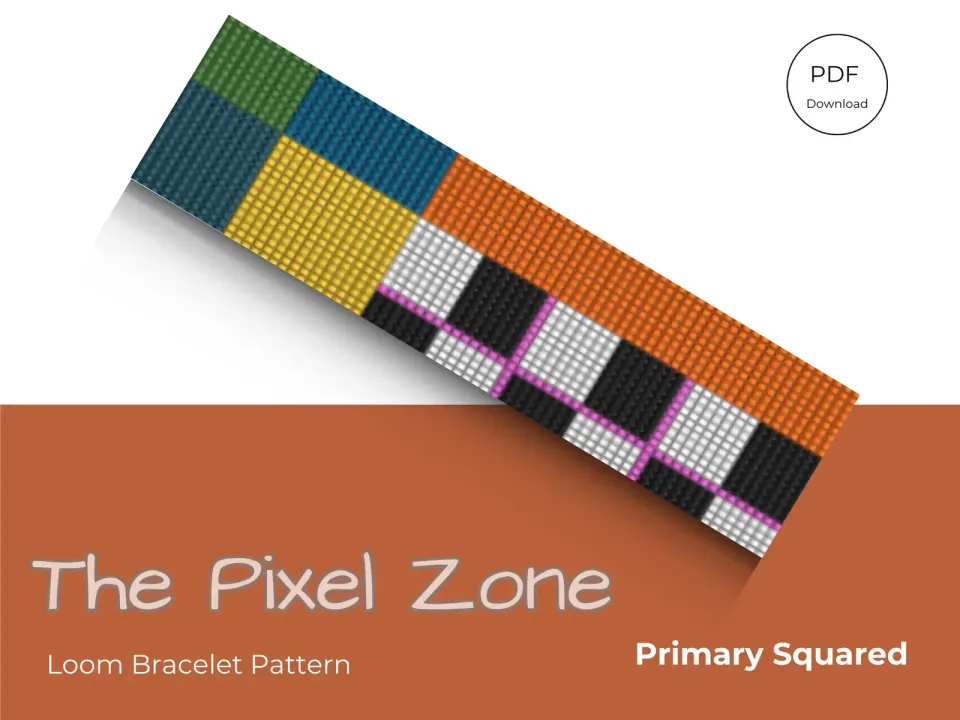 Primary Squared loom pattern preview