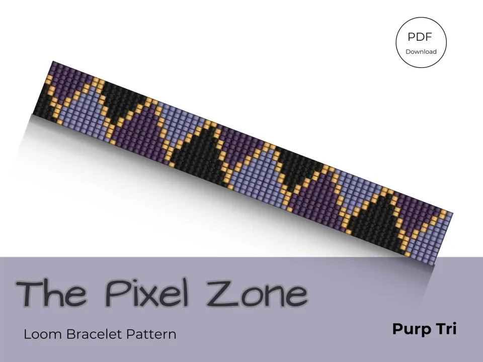 Purp Tri loom pattern preview