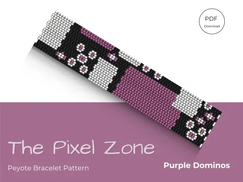 Purple Dominos pattern preview