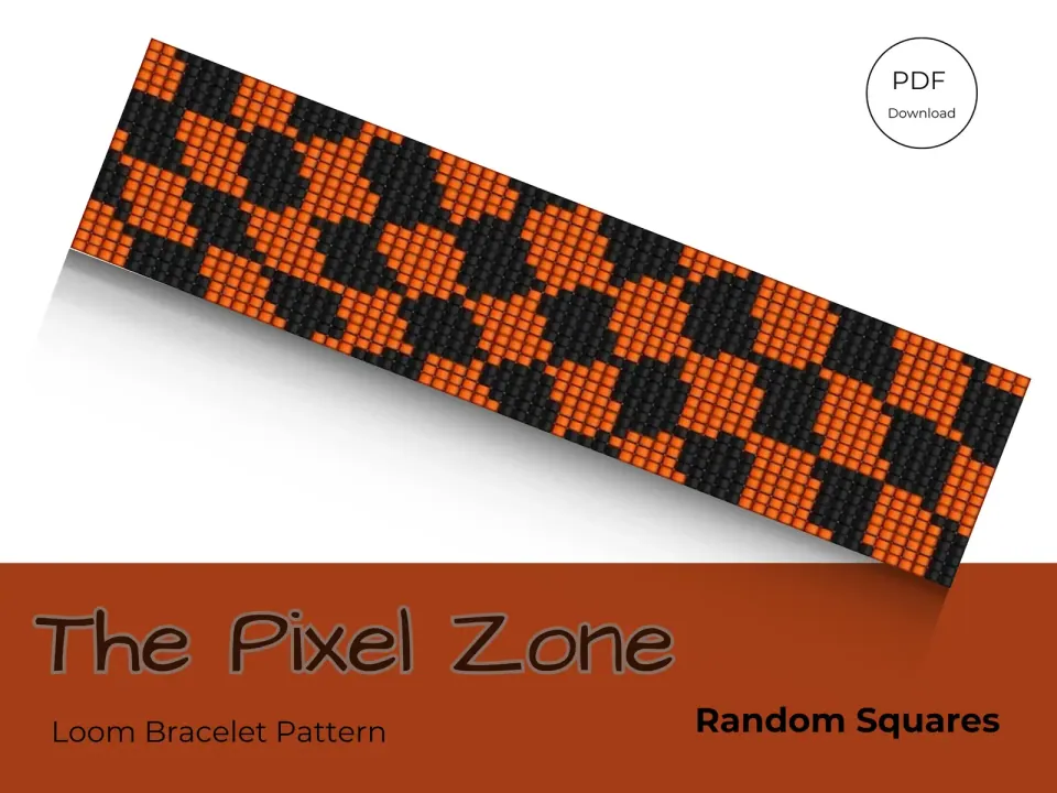 Random Squares loom pattern preview