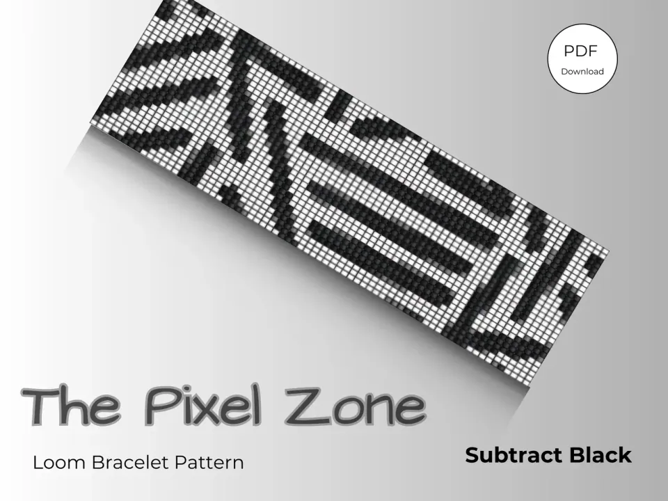 Subtract Black loom pattern preview