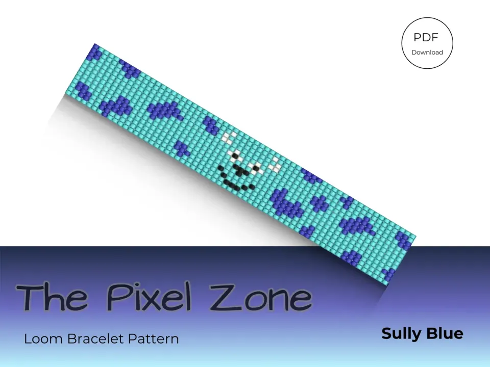 Sully Blue loom pattern preview