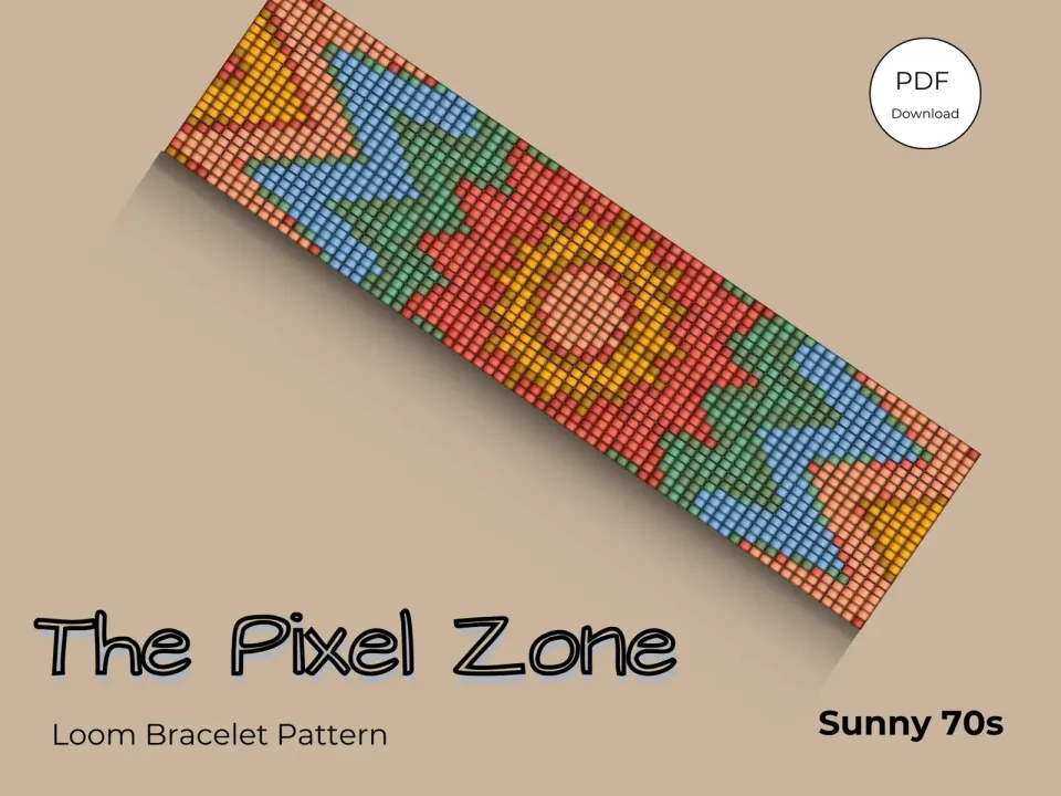 Sunny 70s loom pattern preview
