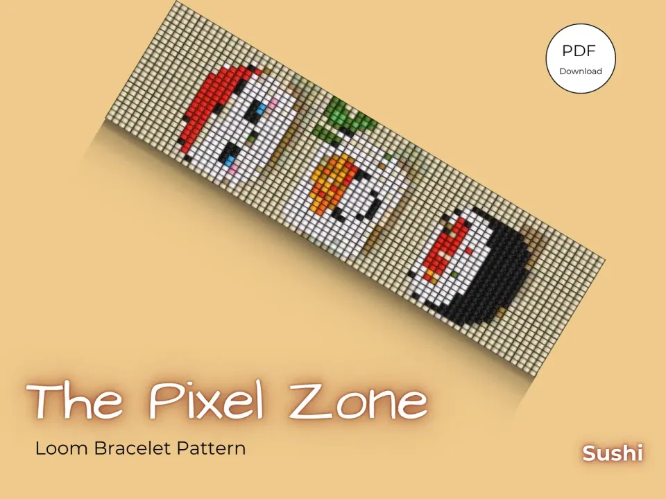Sushi loom pattern preview