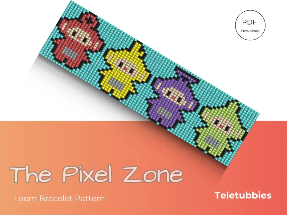 Teletubbies loom pattern preview