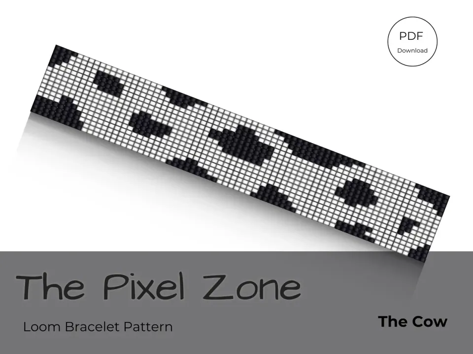 The Cow loom pattern preview