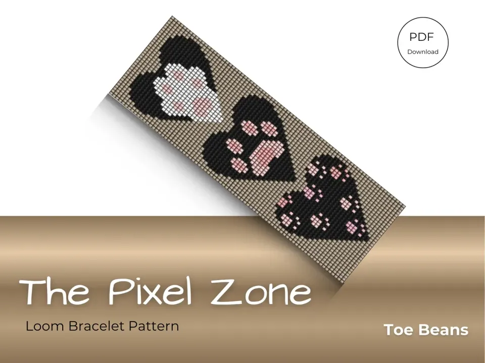 Toe Beans loom pattern preview