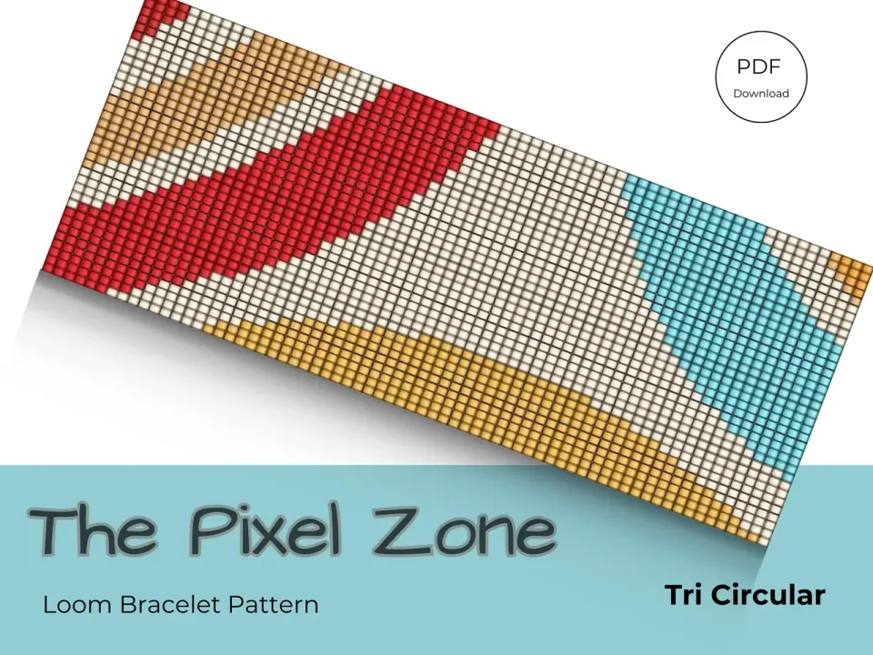 Tri Circular loom pattern preview