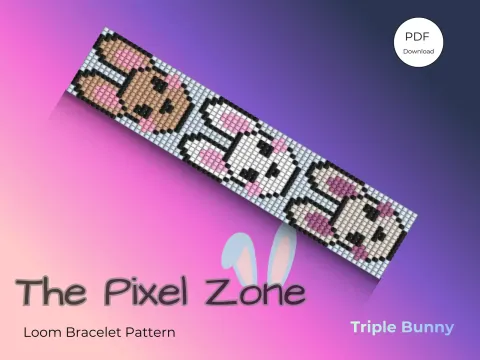Triple Bunny pattern preview