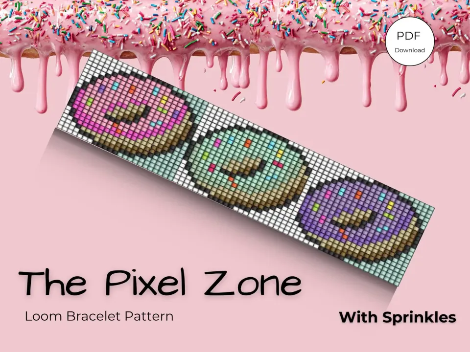 With Sprinkles loom pattern preview