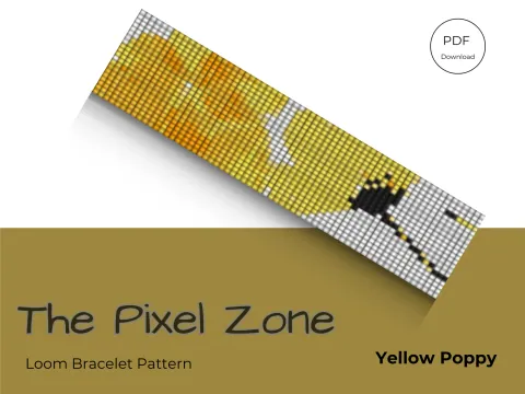Yellow Poppy pattern preview